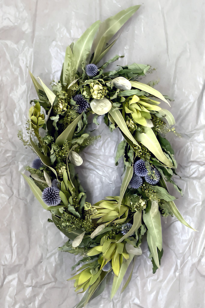 グリーンのオーバルリース